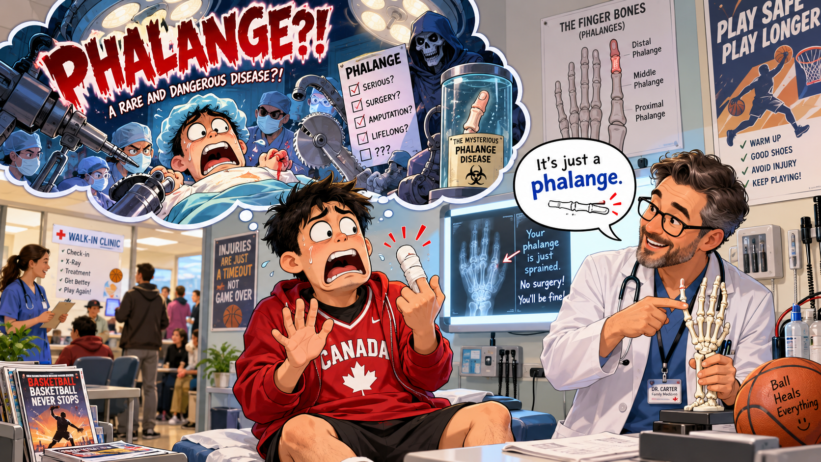 美剧说英语:phalange - 加拿大医院医生说我手指有个“法兰吉”,我差点以为要做手术……