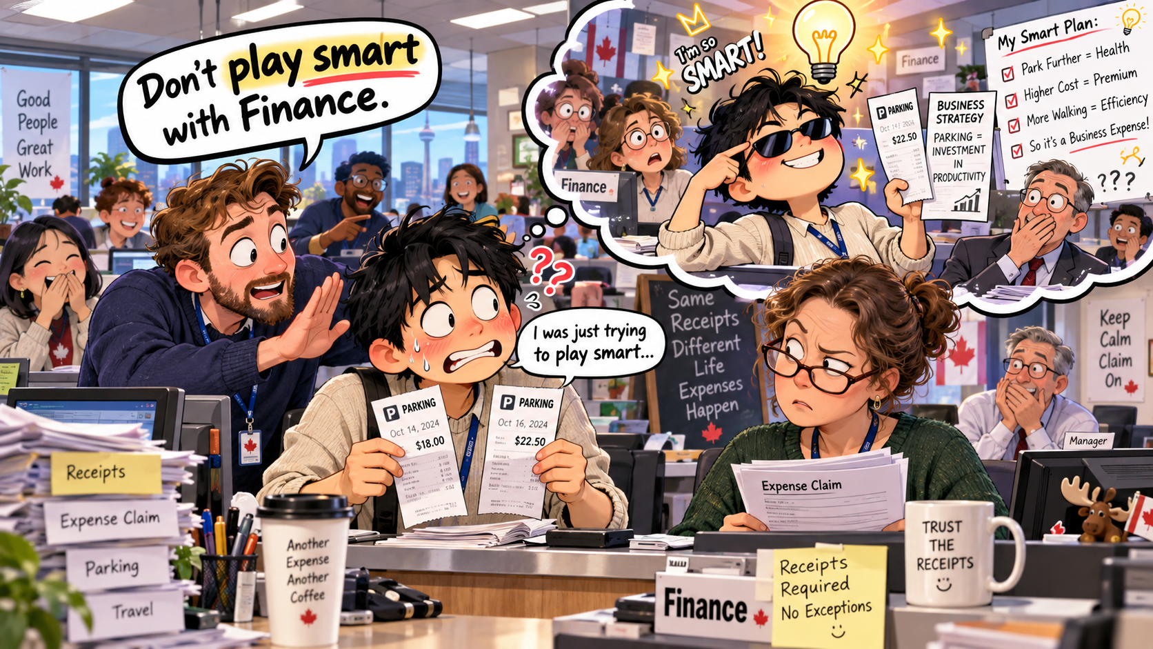 美剧学英语:play smart - 加拿大办公室报销,同事说“Don’t play smart”,我还以为他嫌我太聪明……