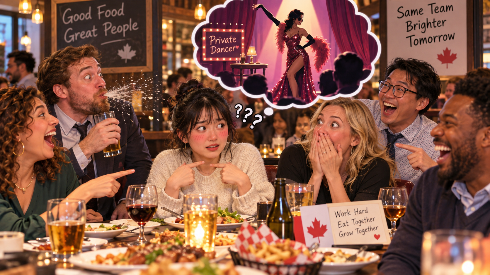 美剧学英语：private dancer - 加拿大公司聚会，我说自己是“private dancer”，全桌突然安静了……