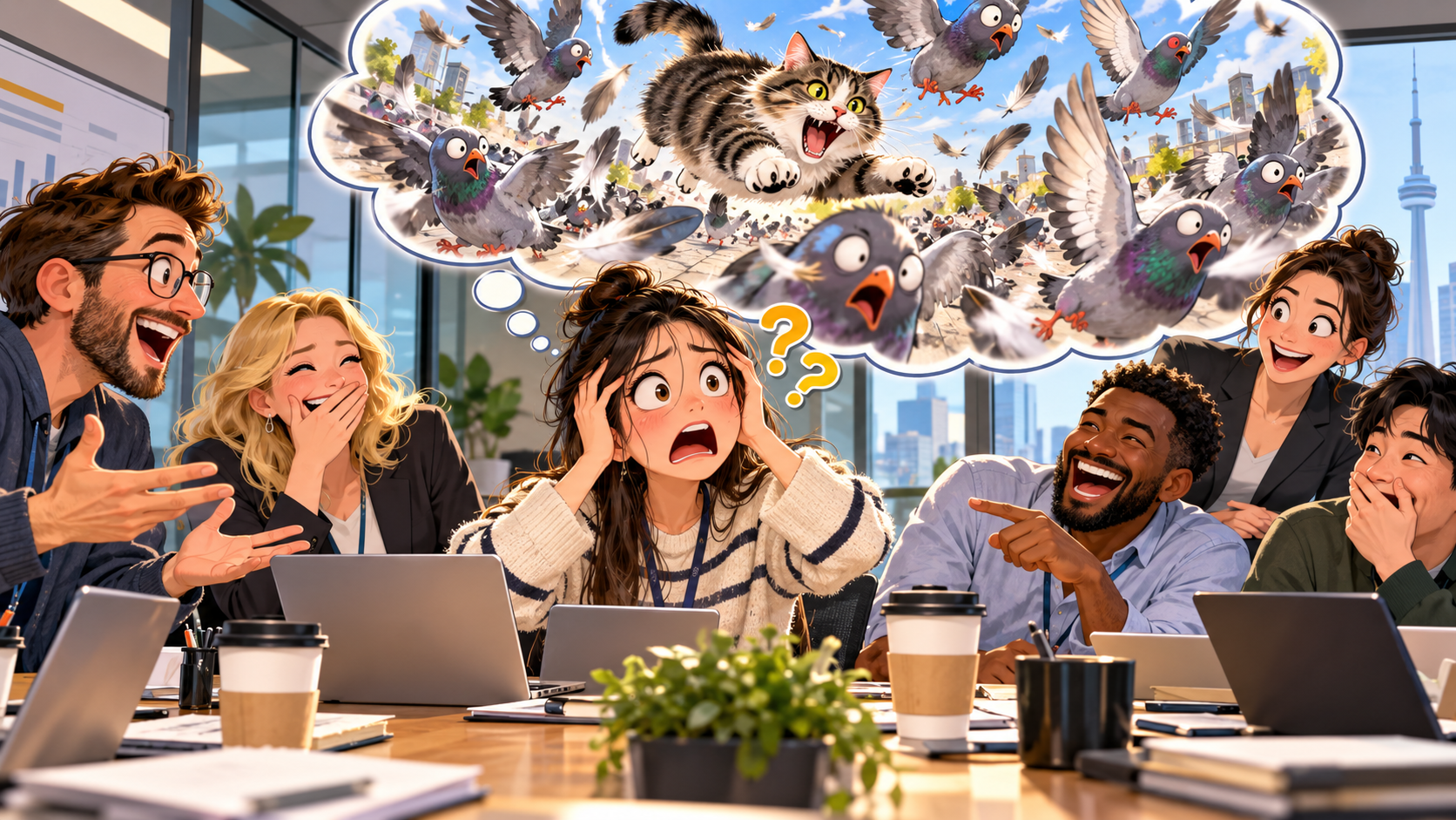 美剧学英语:put the cat among the pigeons - 加拿大办公室同事说“put the cat among the pigeons”,我差点问:谁把猫带来了?