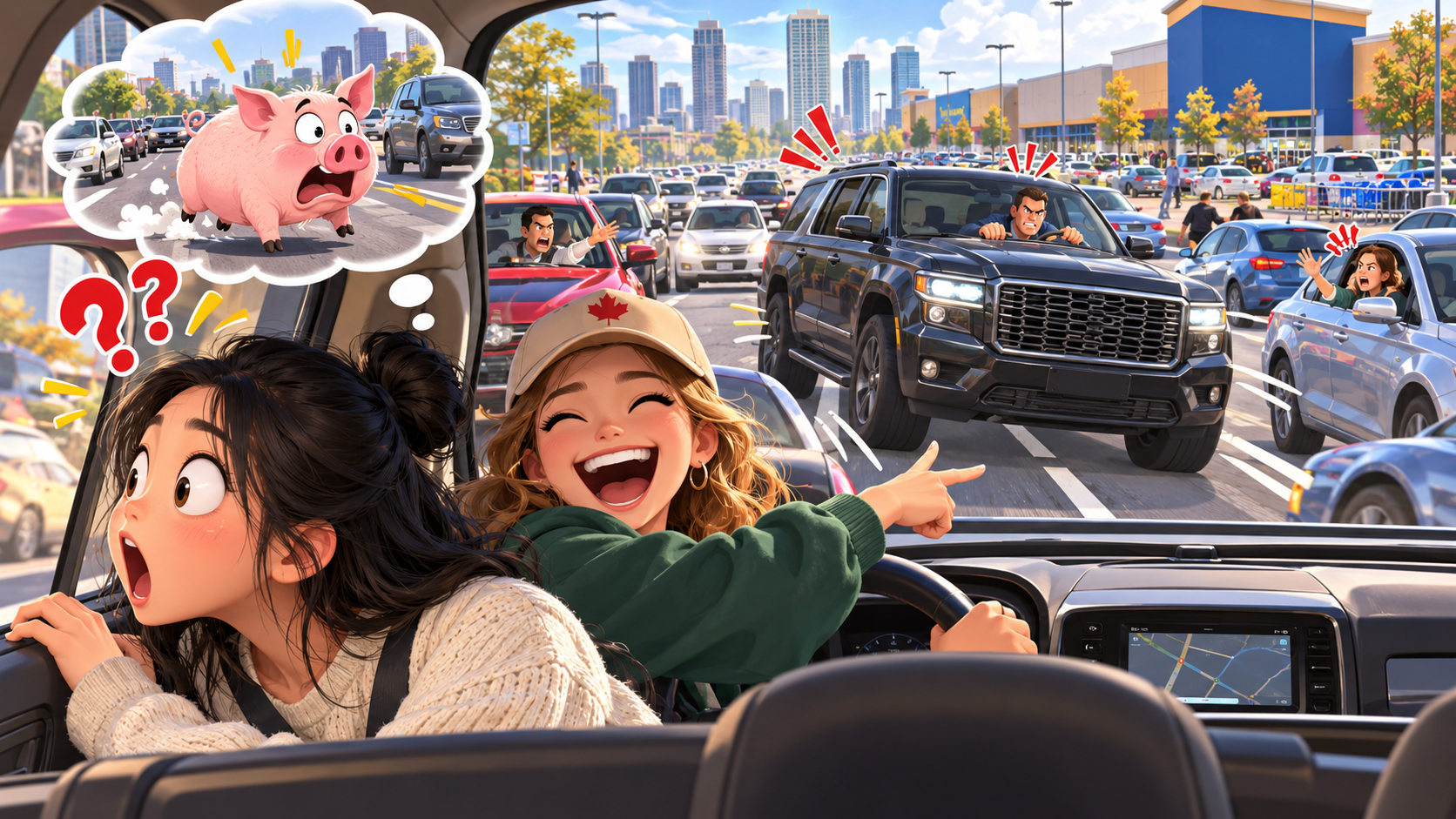 美剧学英语：road hog - 加拿大开车时朋友骂了一句“road hog”，我还真往路边找猪……