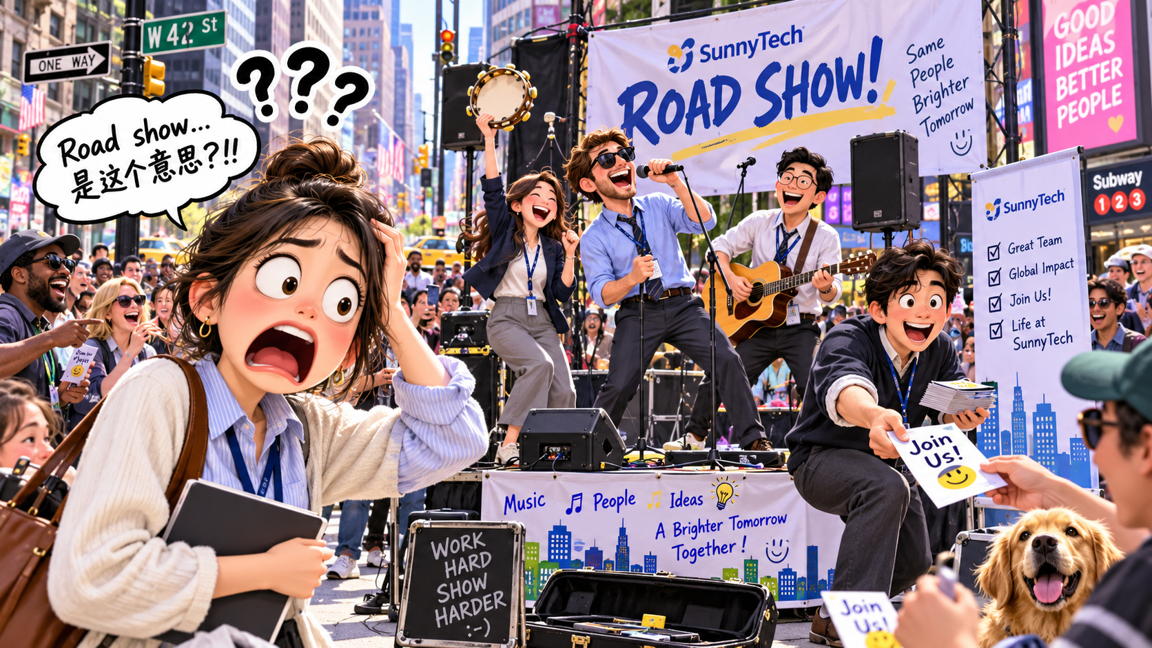 美剧说英语:road show - 加拿大公司说要办“road show”,我还以为大家要去街上表演