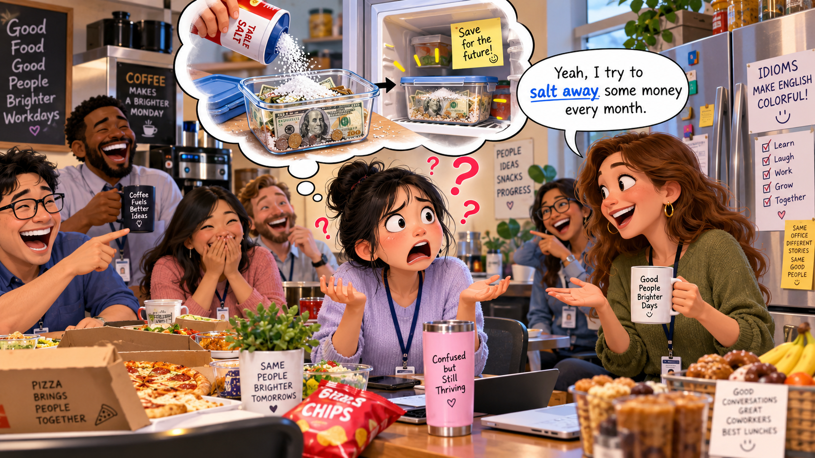 美剧学英语:salt away - 加拿大同事说“salt away”,我差点问他:钱为什么要先腌一下?