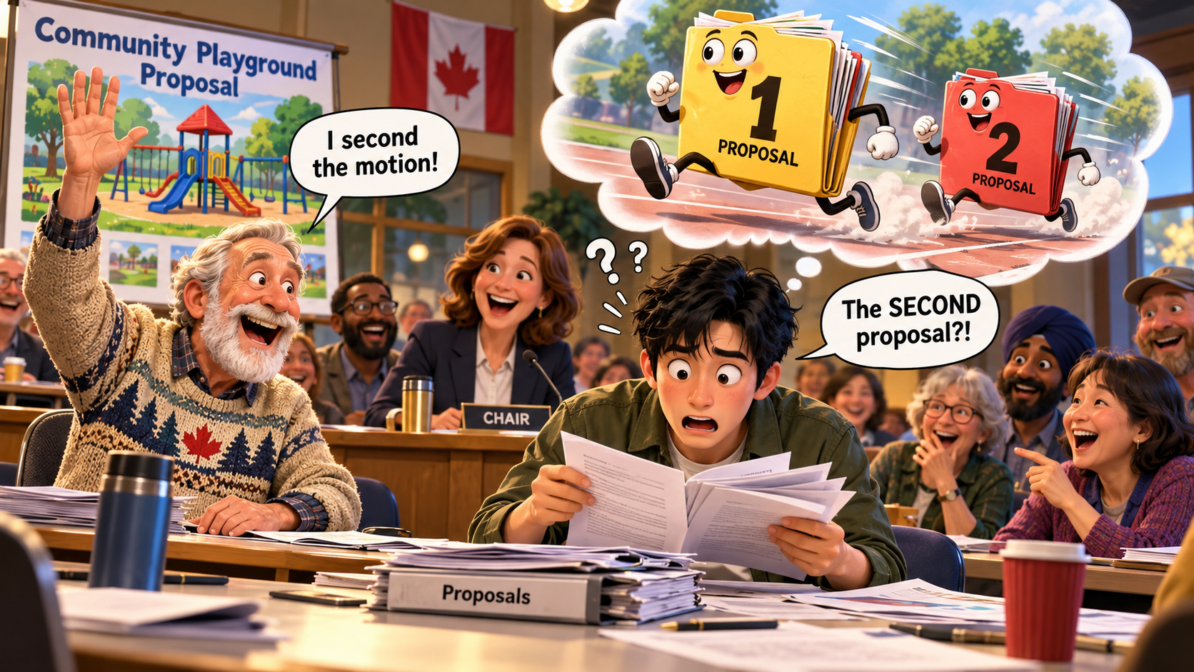 美剧说英语:second the motion - 加拿大社区开会,邻居说“second the motion”,我以为还有第二个提案……