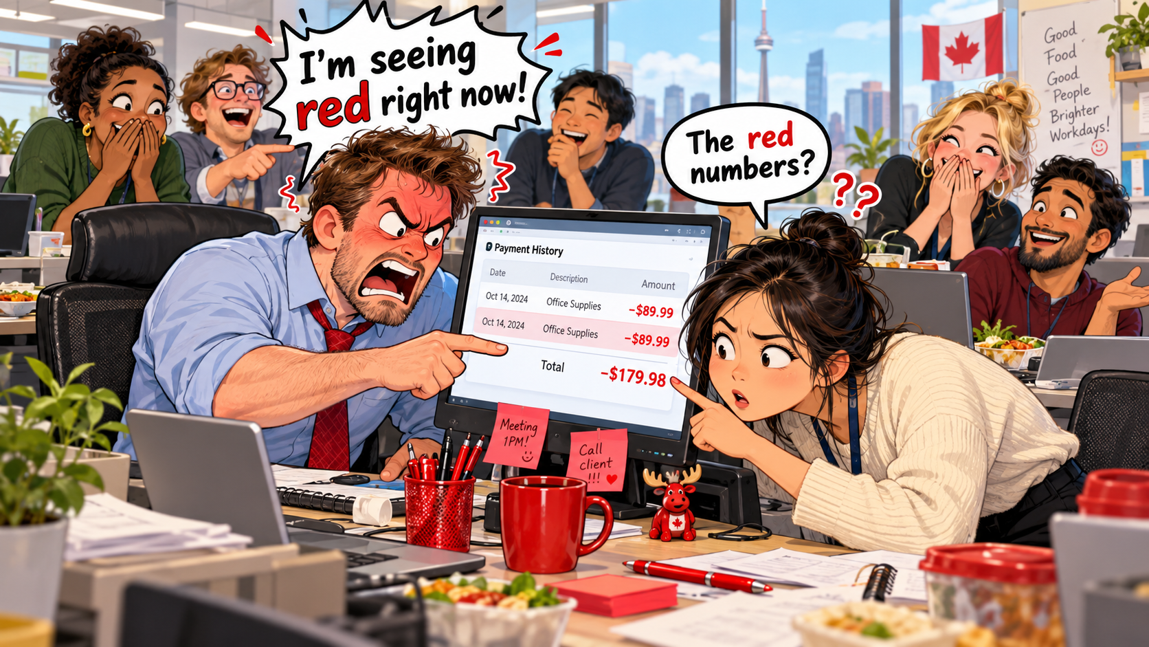 美剧说英语:see red - 加拿大办公室同事说“see red”,我真的开始找红色东西了……