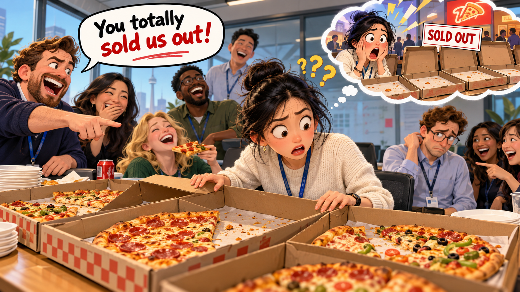 美剧学英语：sell out - 加拿大办公室听到“sell out”，我还以为午餐卖光了