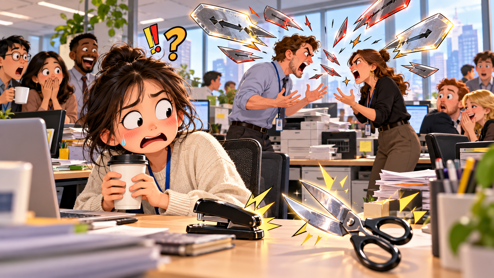 美剧说英语:sharp word - 加拿大办公室里,同事说了句“sharp words”,我下意识看了看桌上的剪刀……