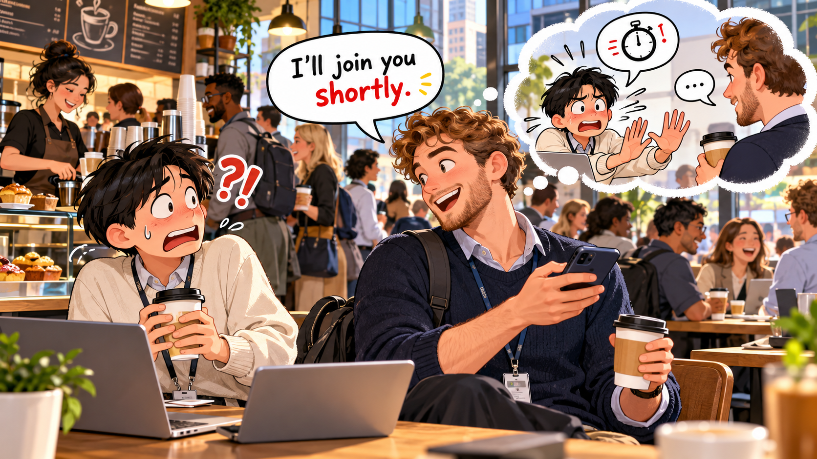 美剧说英语:shortly - 加拿大咖啡店里,同事说“shortly”,我还以为他嫌我话太长……