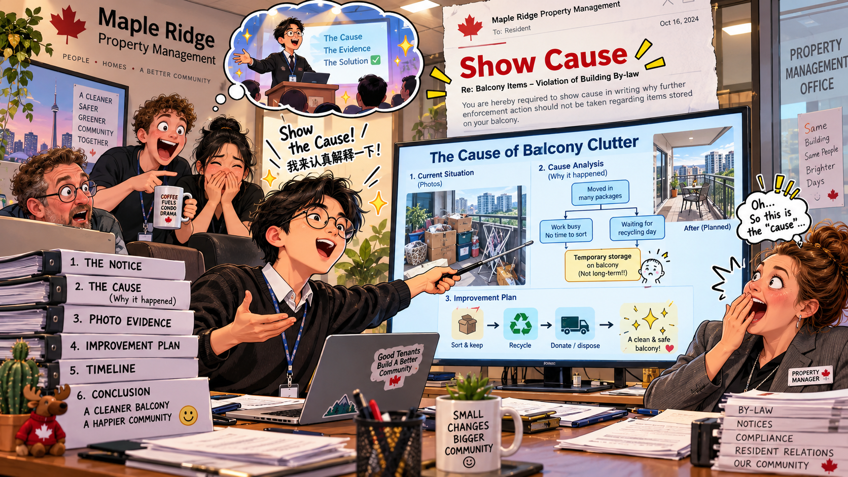 美剧说英语:show cause - 加拿大租房收到“Show Cause”通知,我竟然准备了一份PPT解释原因……