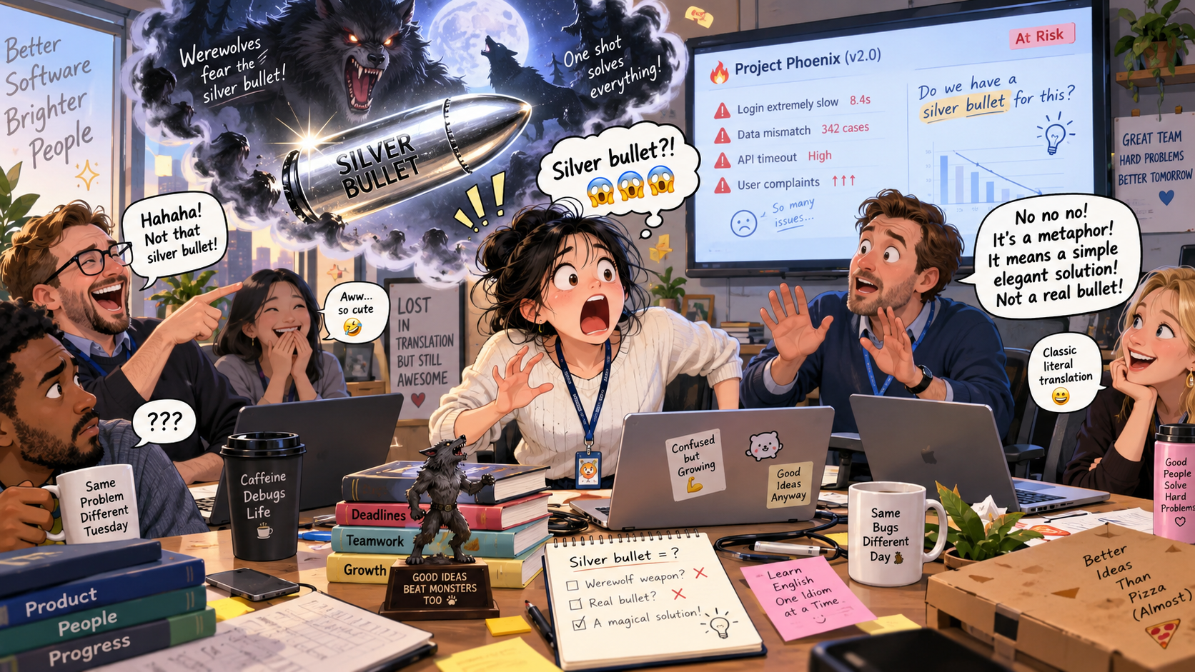 美剧学英语：silver bullet - 加拿大办公室开会，同事突然问“silver bullet”，我差点以为要报警