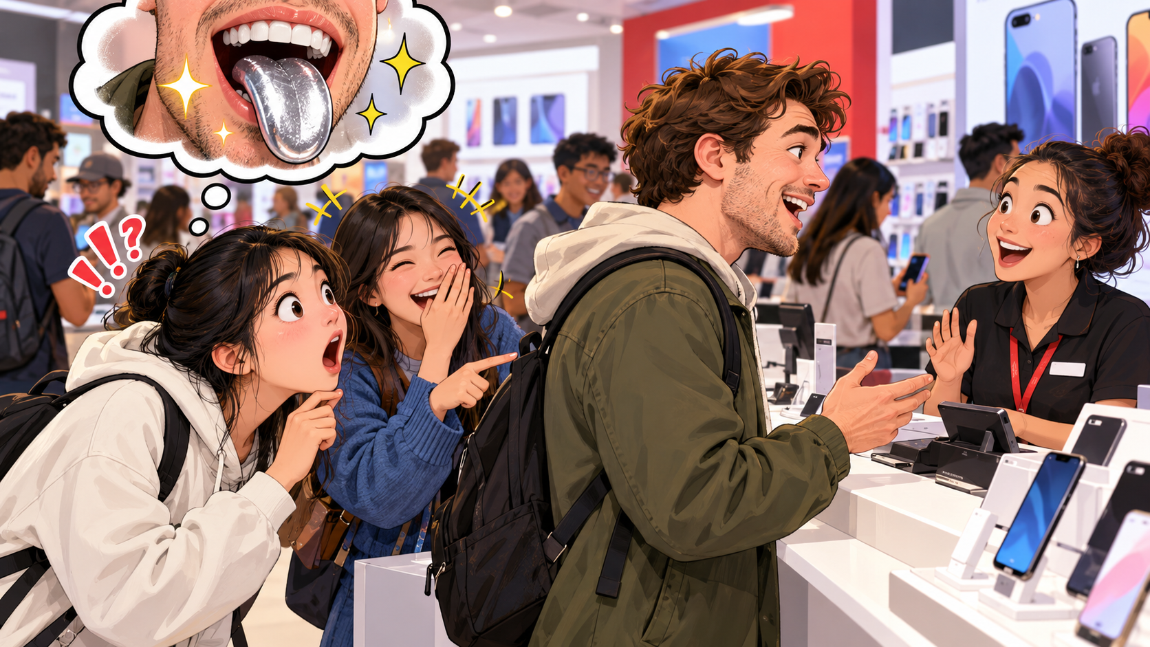 美剧说英语：silver tongue - 加拿大手机店店员夸他“silver tongue”，我盯着他的嘴看了半天……