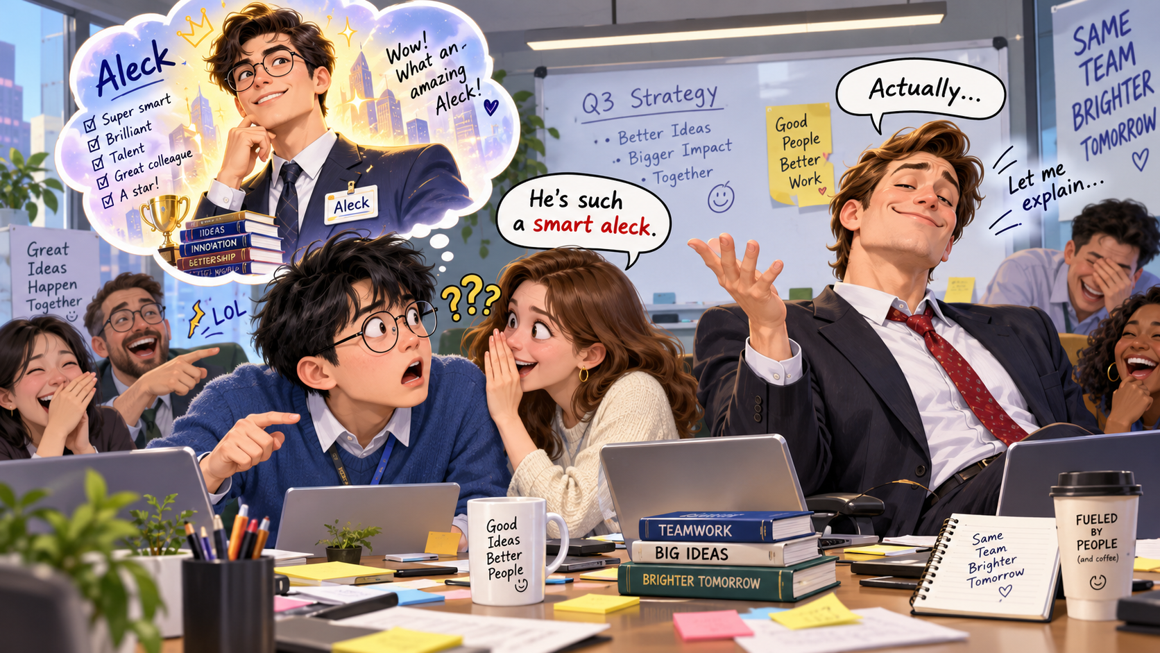 美剧学英语:smart aleck - 加拿大办公室里,同事说他是个“smart aleck”,我还以为在夸一个叫Aleck的人
