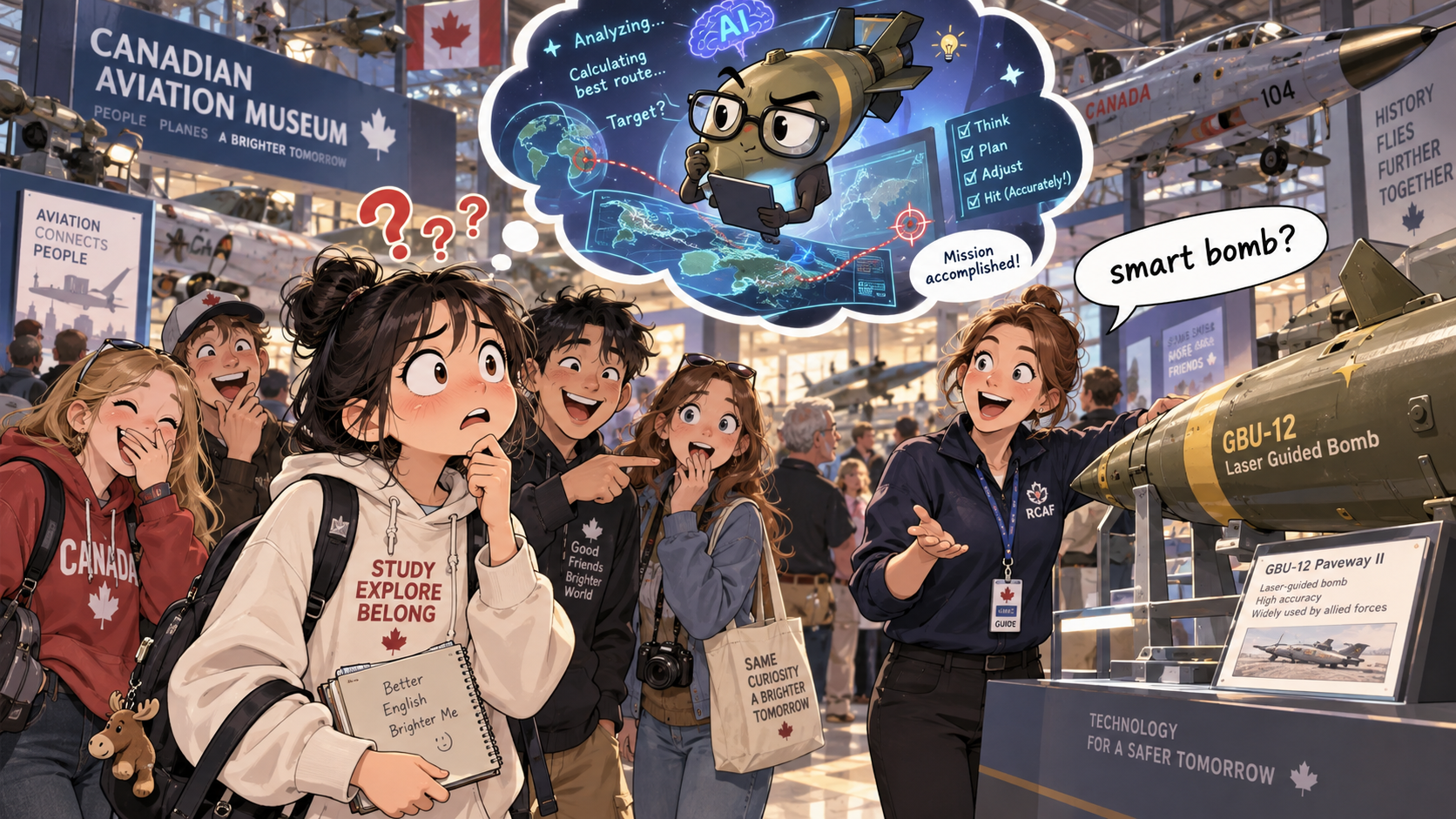 美剧学英语：smart bomb - 加拿大博物馆听到“smart bomb”，我差点问：它是不是会自己思考？