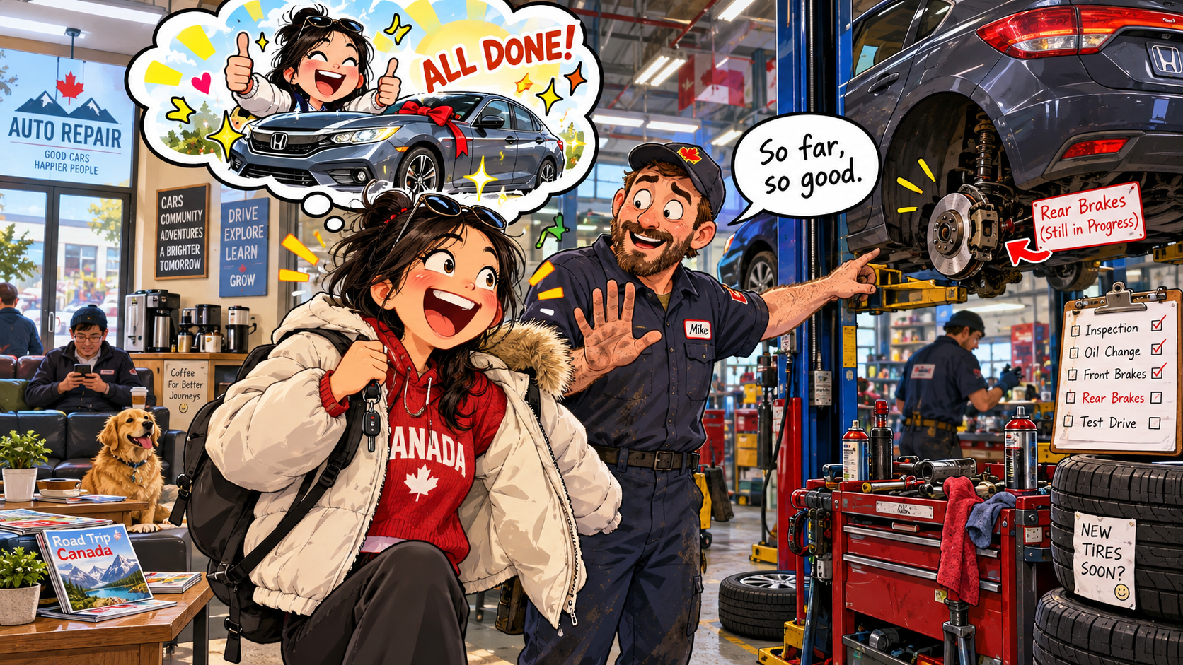 美剧说英语:so far, so good - 加拿大修车店老板说“so far, so good”,我差点以为车已经彻底修好了……