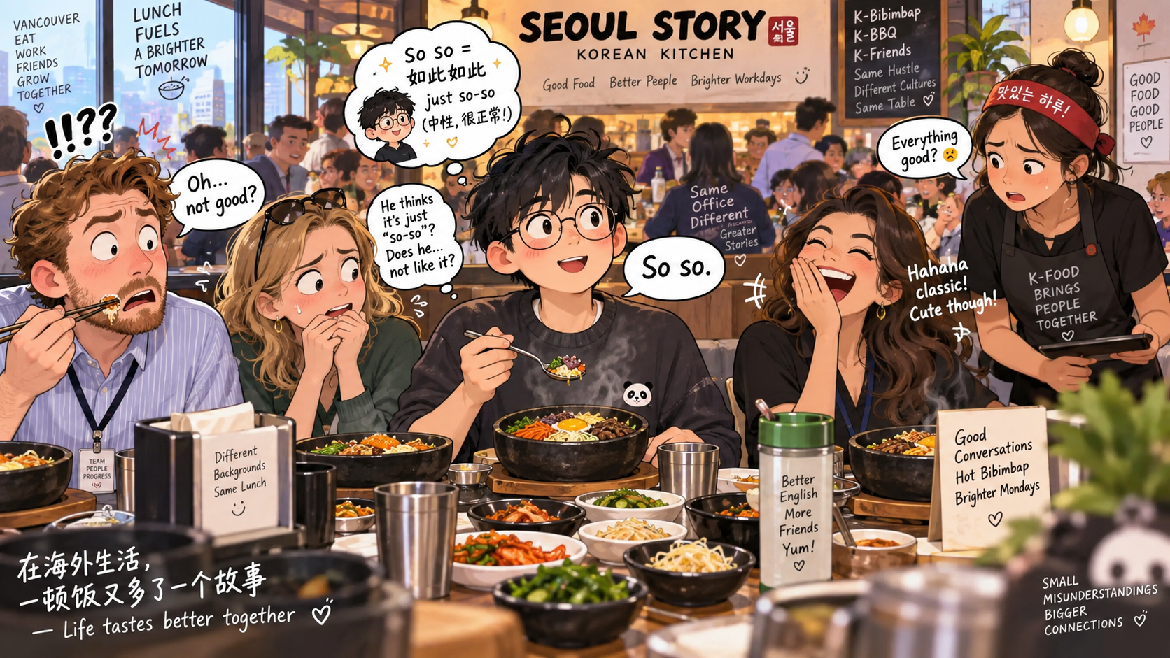 美剧学英语：so so - 加拿大同事问我午饭怎么样，我说“so so”，他突然不敢吃了……