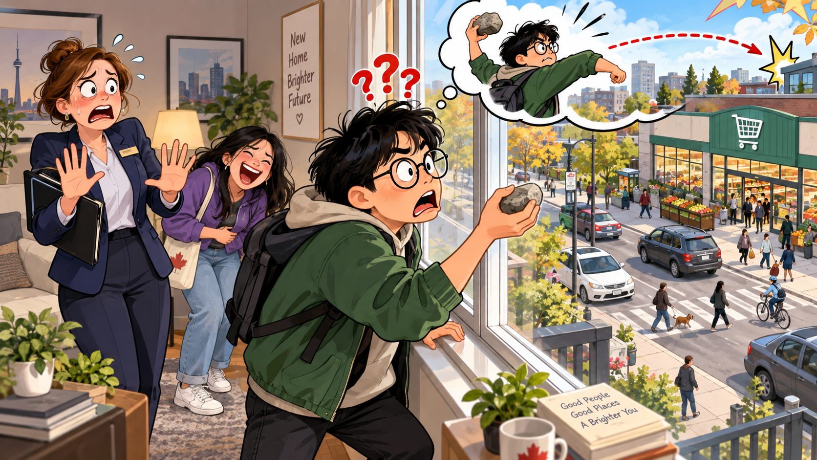 美剧学英语：stone's throw - 加拿大看房时中介说超市“a stone's throw away”，我真的开始找石头……