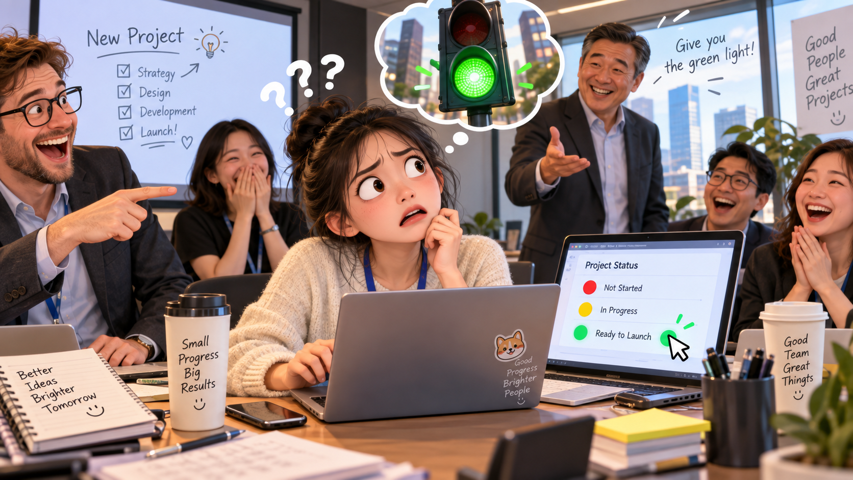 美剧学英语:加拿大办公室项目会上,老板说give you the green light,我真的去找“绿灯”了 - 加拿大办公室项目会上,老板说give you the green light,我真的去找“绿灯”了