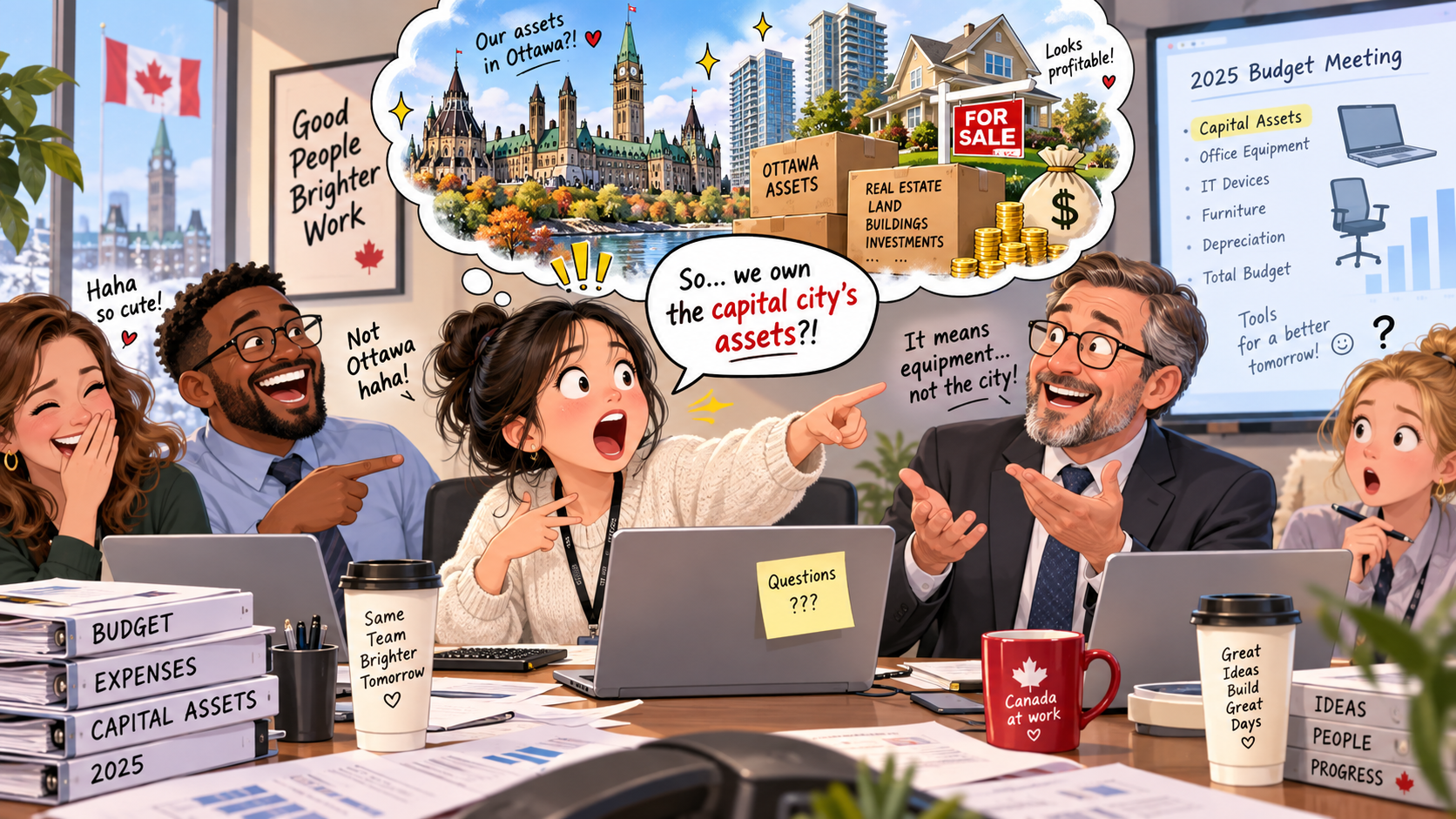美剧学英语：加拿大办公室报销时听到capital asset，我以为公司在渥太华买房了 - 加拿大办公室报销时听到capital asset，我以为公司在渥太华买房了