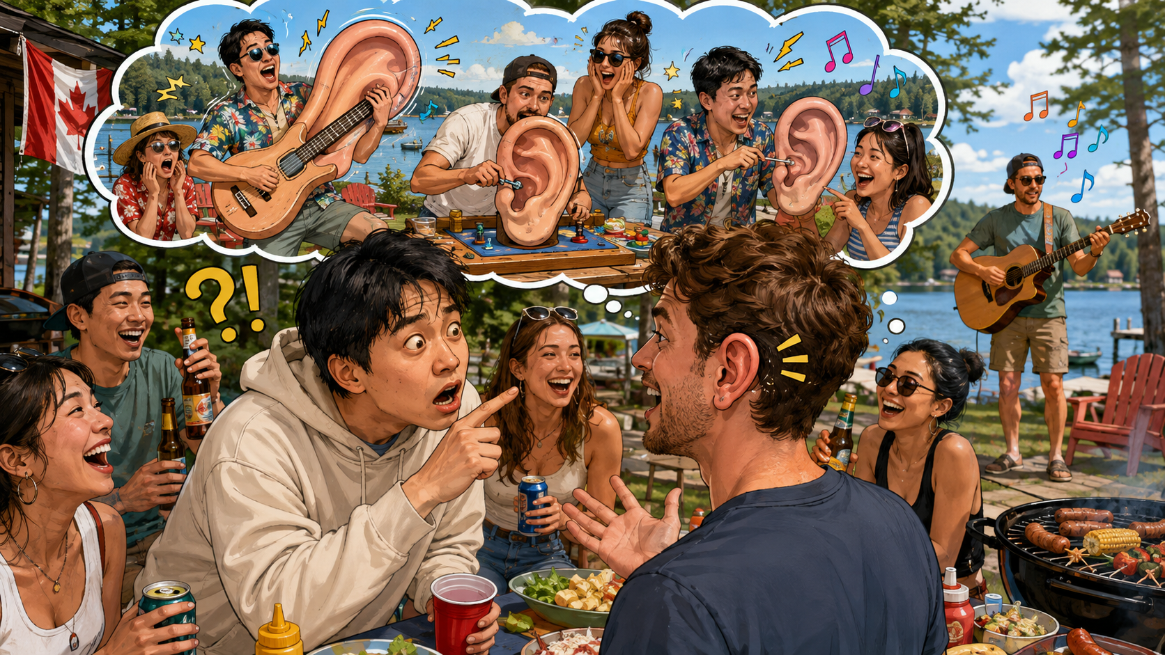 美剧学英语：加拿大周末聚餐：同事说“Let’s play it by ear”，我默默看了一眼他的耳朵…… - 加拿大周末聚餐：同事说“Let’s play it by ear”，我默默看了一眼他的耳朵……