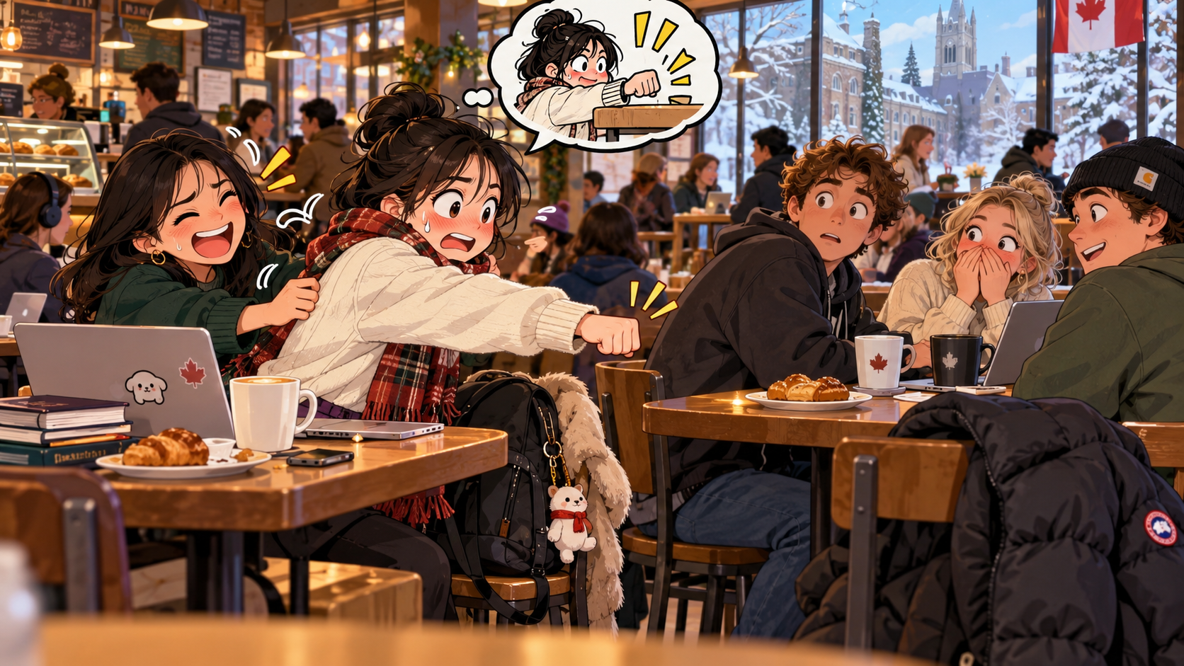 美剧说英语:strike up - 加拿大咖啡店里朋友让我“strike up a conversation”,我差点去敲人家的桌子