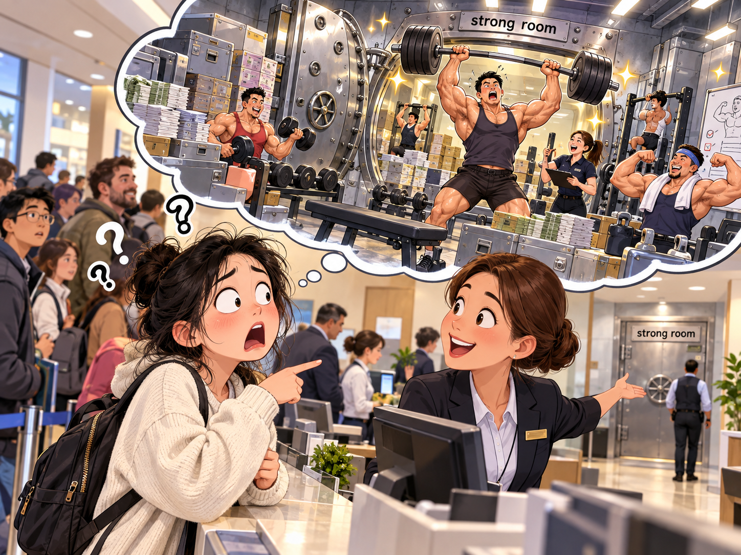 美剧说英语:strong room - 加拿大银行职员说“strong room”,我还以为是专门练肌肉的房间……