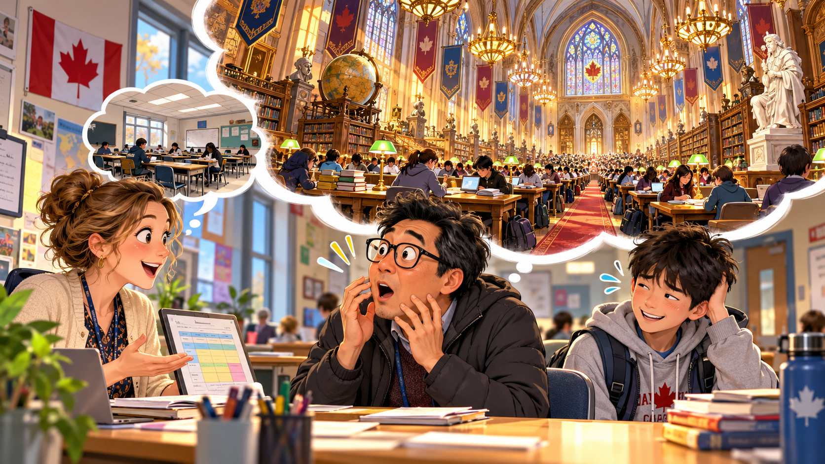 美剧说英语:study hall - 加拿大高中老师说孩子在“study hall”,我还以为学校专门给他安排了一个学习大厅