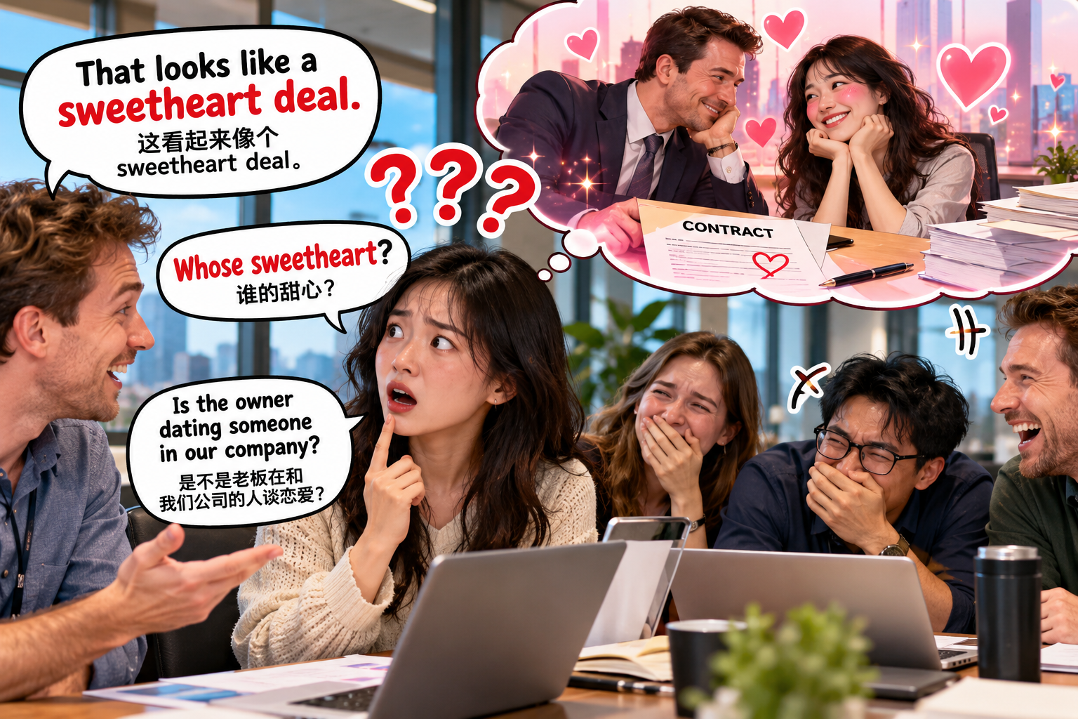 美剧学英语：sweetheart deal - 加拿大办公室里，同事说这是个“sweetheart deal”，我差点问：谁谈恋爱了？