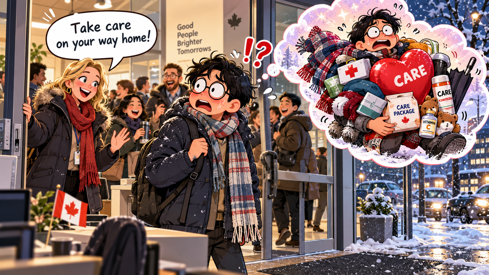 美剧说英语:take care - 加拿大下班时同事一句“Take care”,我差点问他:要我把谁带走?