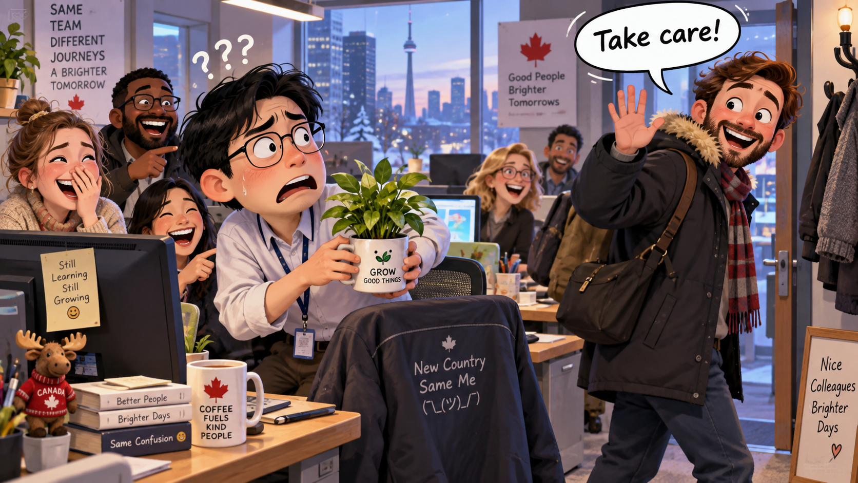 美剧学英语:take care - 加拿大同事下班说“take care”,我愣了一下:让我拿走谁照顾?