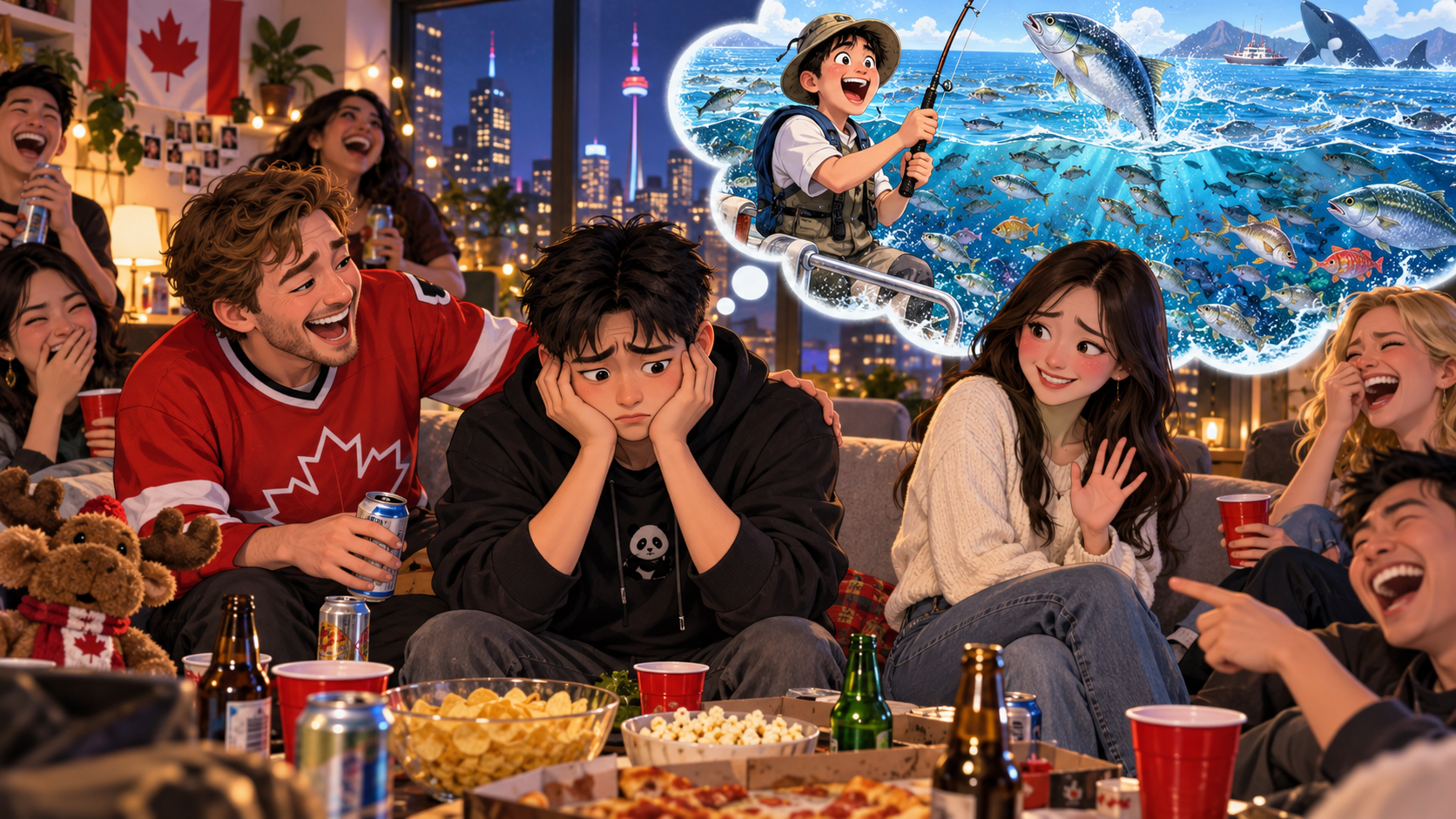 美剧学英语:there are plenty of fish in the sea - 加拿大公寓失恋夜,朋友说“大海里还有很多鱼”,我真问他去哪钓……