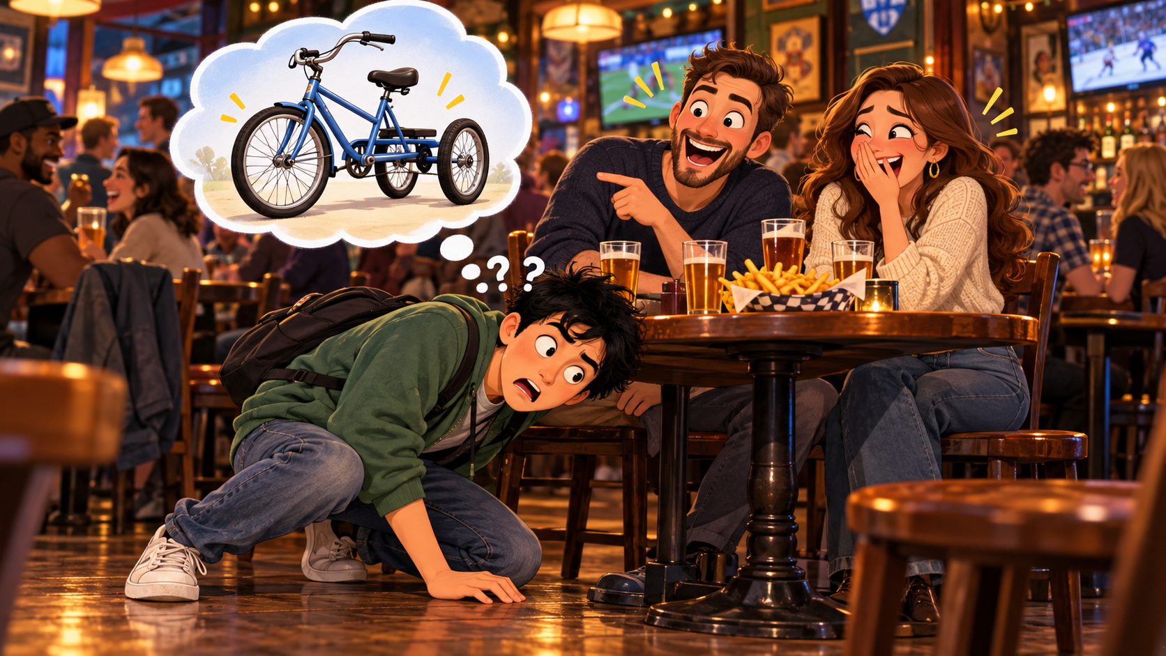 美剧学英语:third wheel - 加拿大朋友说我像“third wheel”,我低头看了半天自行车……