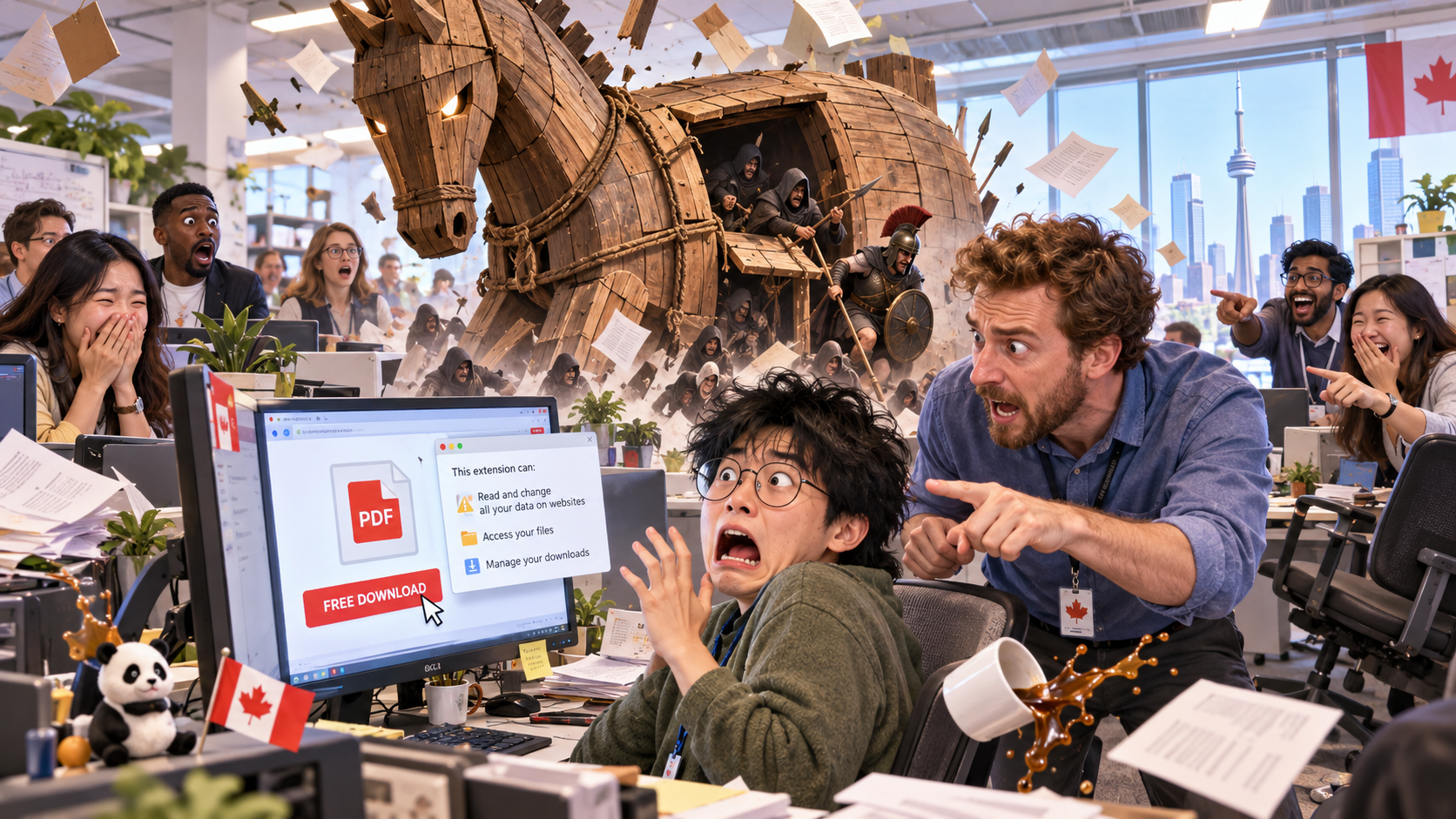 美剧学英语：Trojan horse - 加拿大办公室同事说“Trojan horse”，我差点开始给电脑杀毒……