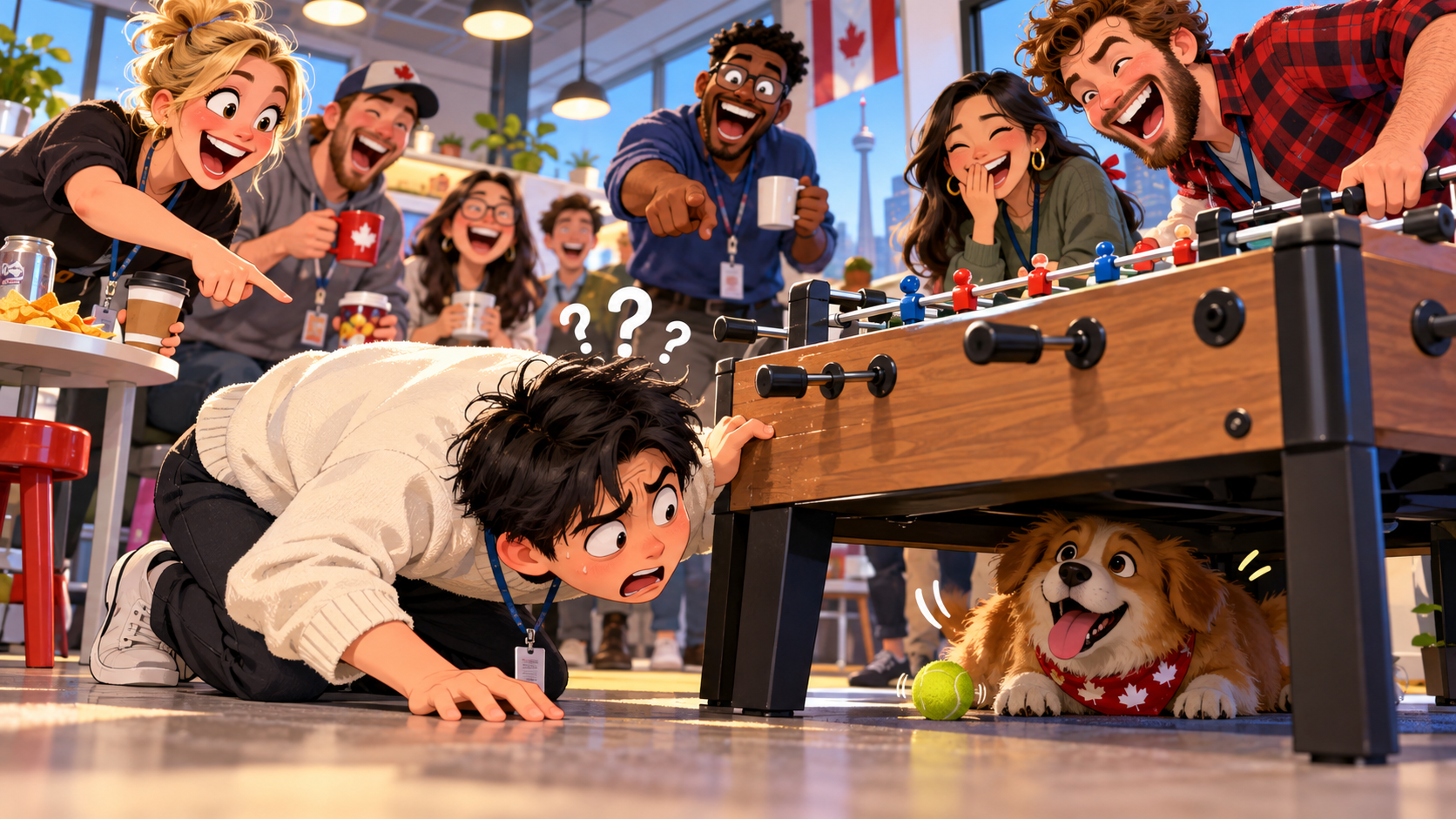 美剧学英语:under dog - 加拿大办公室同事说我是“underdog”,我低头找了半天狗……