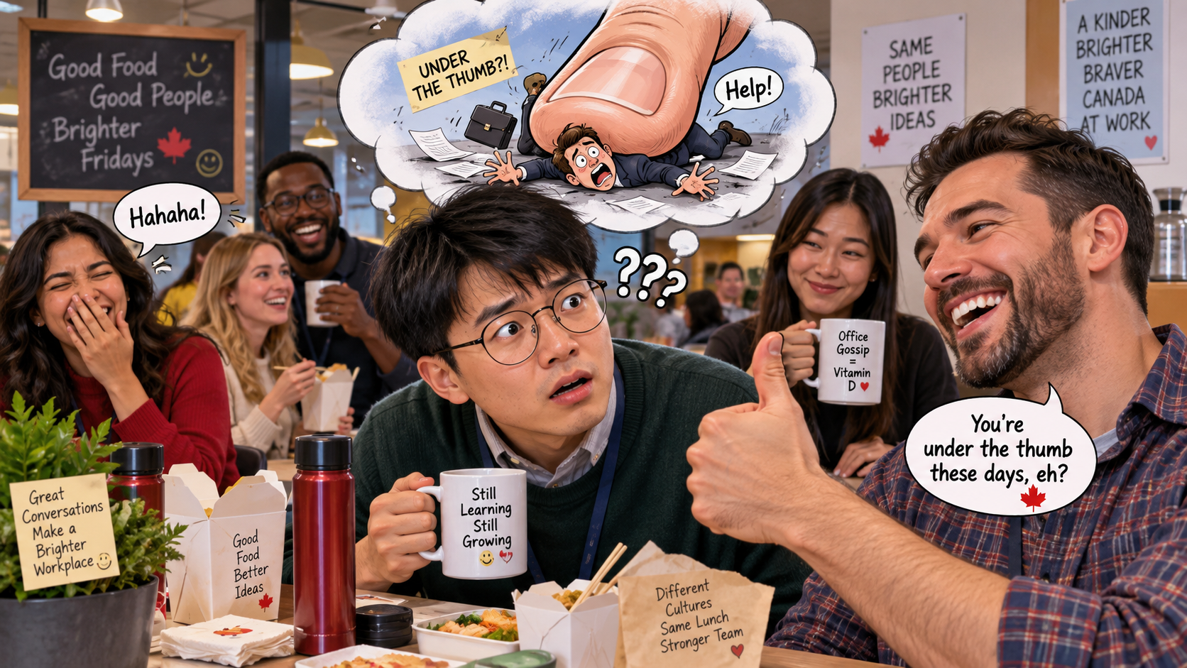 美剧学英语：under the thumb of - 加拿大办公室同事说他“under the thumb”，我默默看了一眼他的大拇指……
