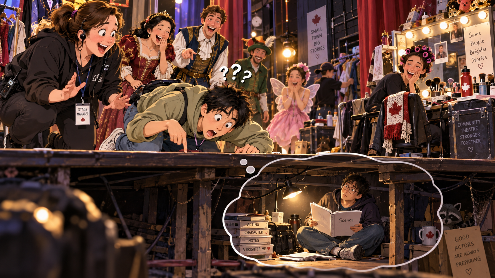 美剧学英语:understudy - 加拿大社区剧院里,我听到 understudy 后直接往舞台下面找人