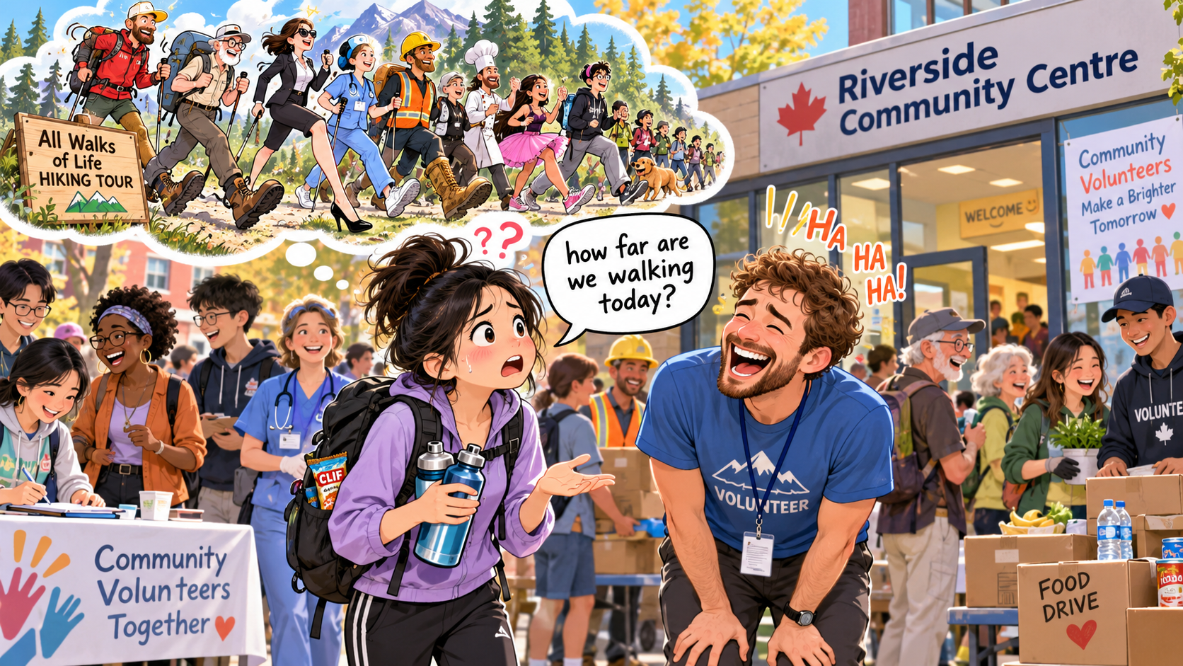 美剧学英语：walk of life - 加拿大社区做志愿者，同事说“all walks of life”，我默默换上了运动鞋……
