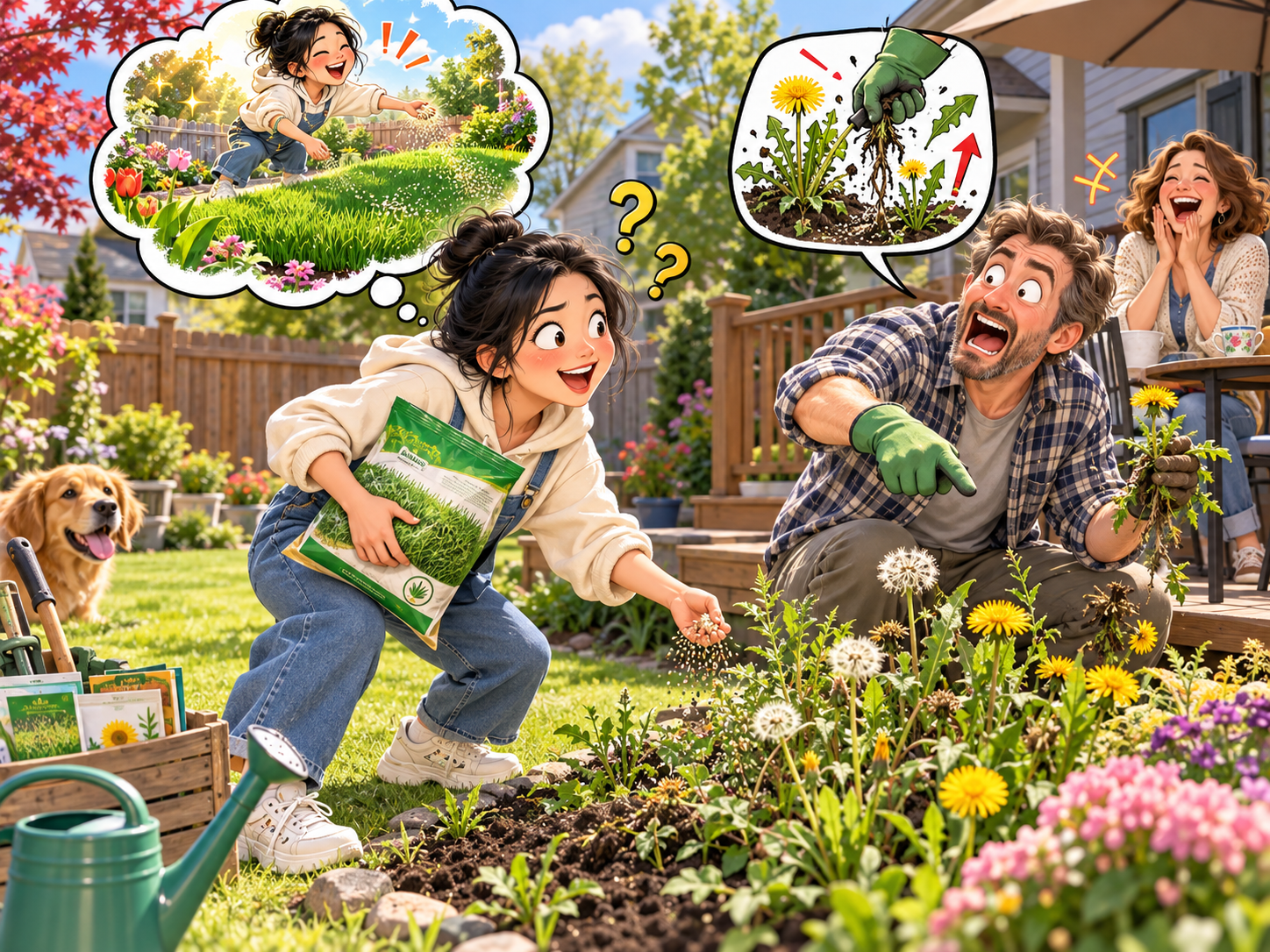美剧说英语:weed a garden - 加拿大邻居让我 weed the garden,我差点跑去买草籽