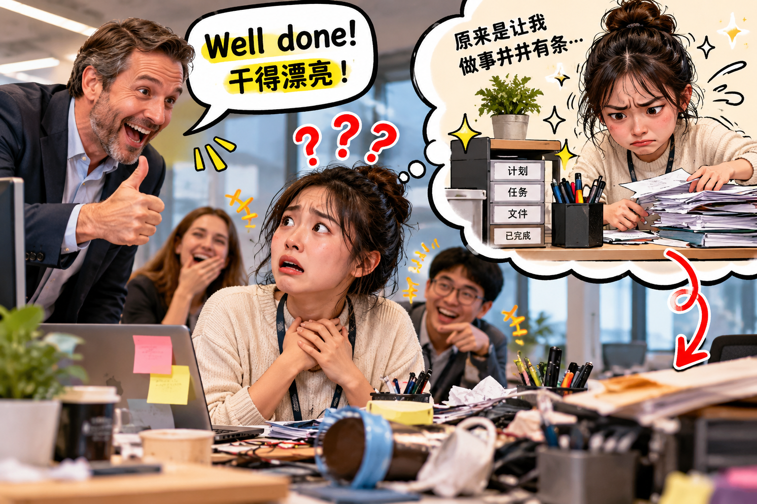 美剧说英语:well done - 加拿大办公室老板说“well done”,我以为他嫌我干活不够有条理……