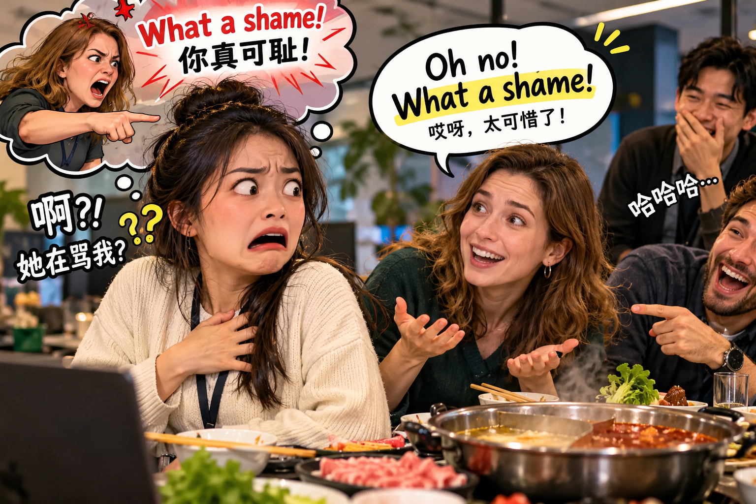 美剧说英语:what a shame - 加拿大同事说“What a shame”,我以为她在骂我,差点当场翻脸……