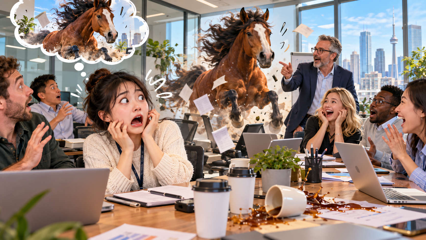 美剧说英语:wild horse - 加拿大办公室同事说他像“wild horse”,我差点问公司附近哪里有马……