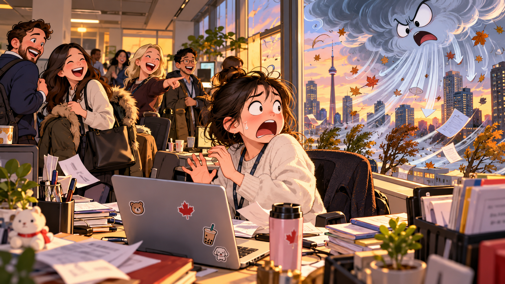 美剧说英语:wind down - 加拿大同事说“wind down”,我下意识看了一眼窗外的风……