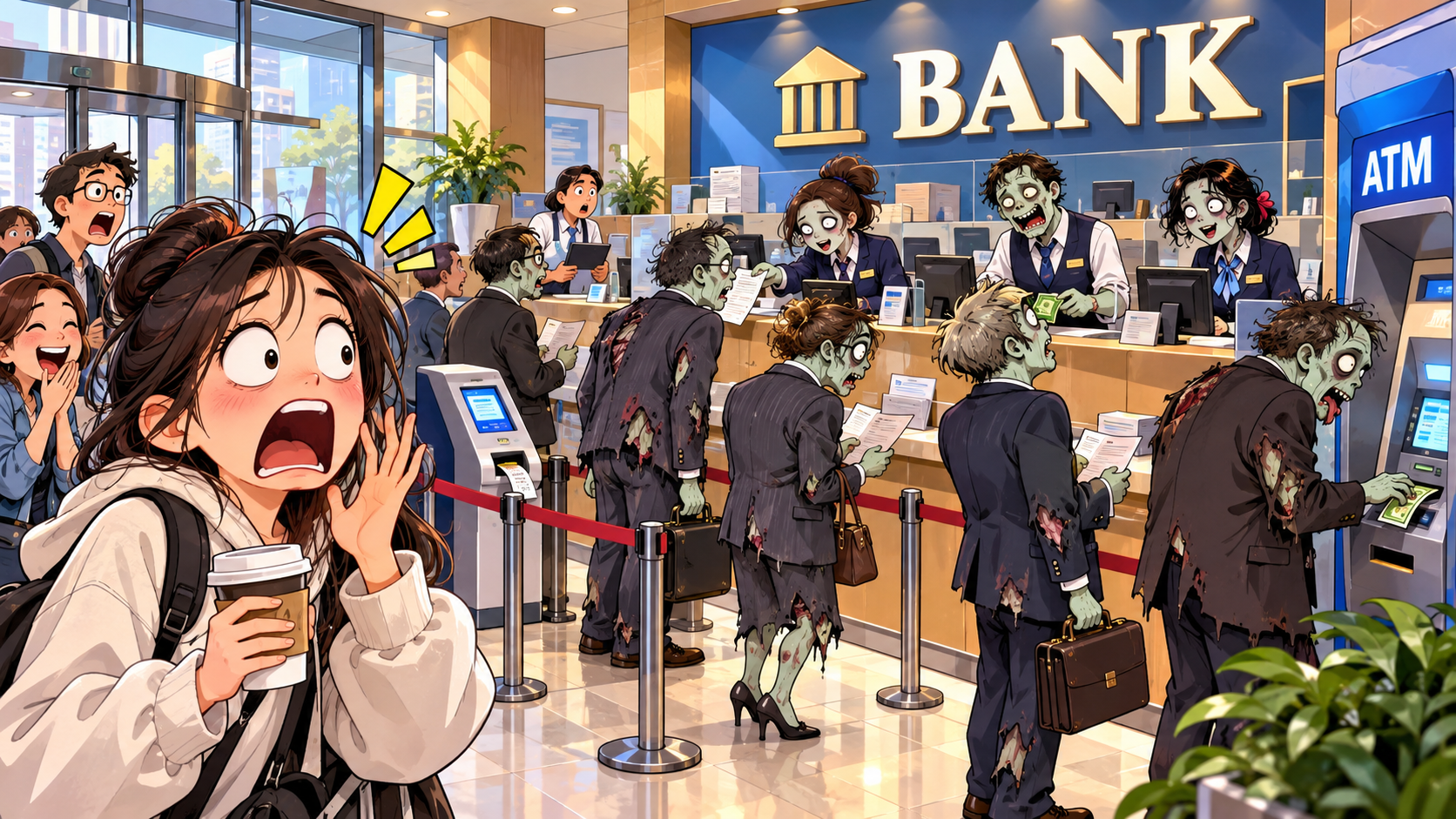 美剧学英语：zombie bank - 加拿大同事说“zombie bank”，我以为银行里出了丧尸……