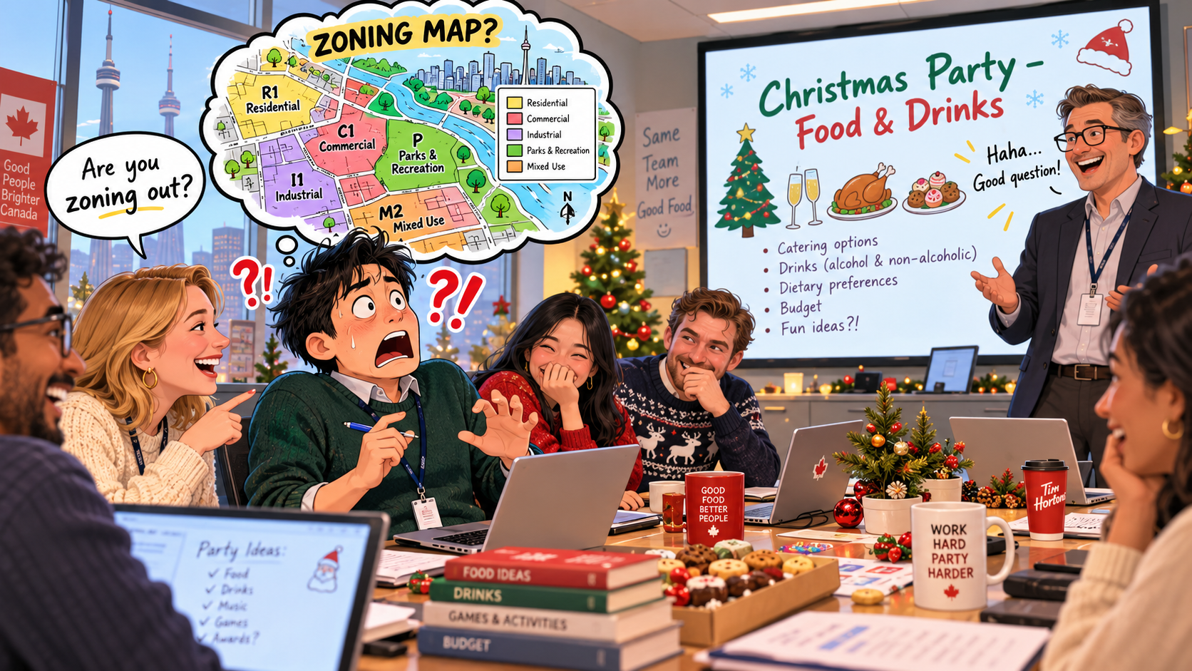 美剧说英语：zoning out - 加拿大办公室开会，同事说我“zoning out”，我差点打开地图给他看……